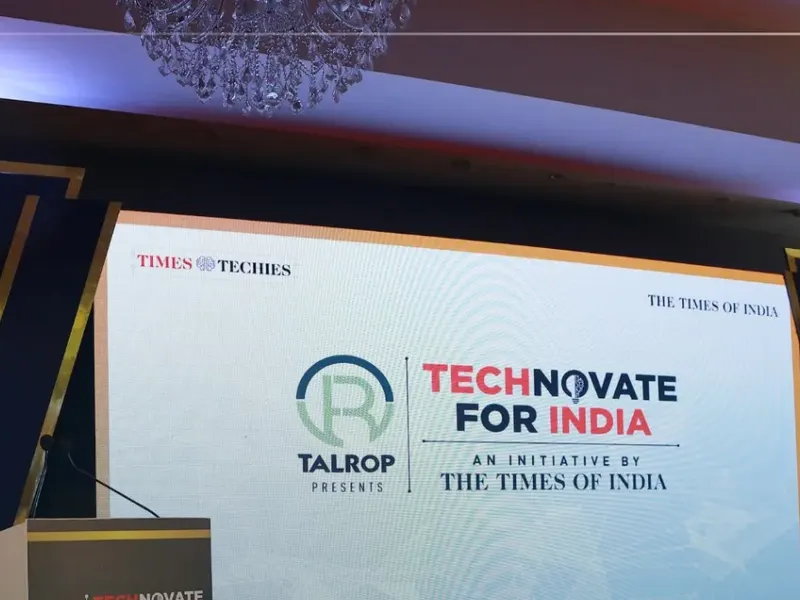 Talrop - The Times of India Technovate for India Student Conclave in Telangana, photo 2