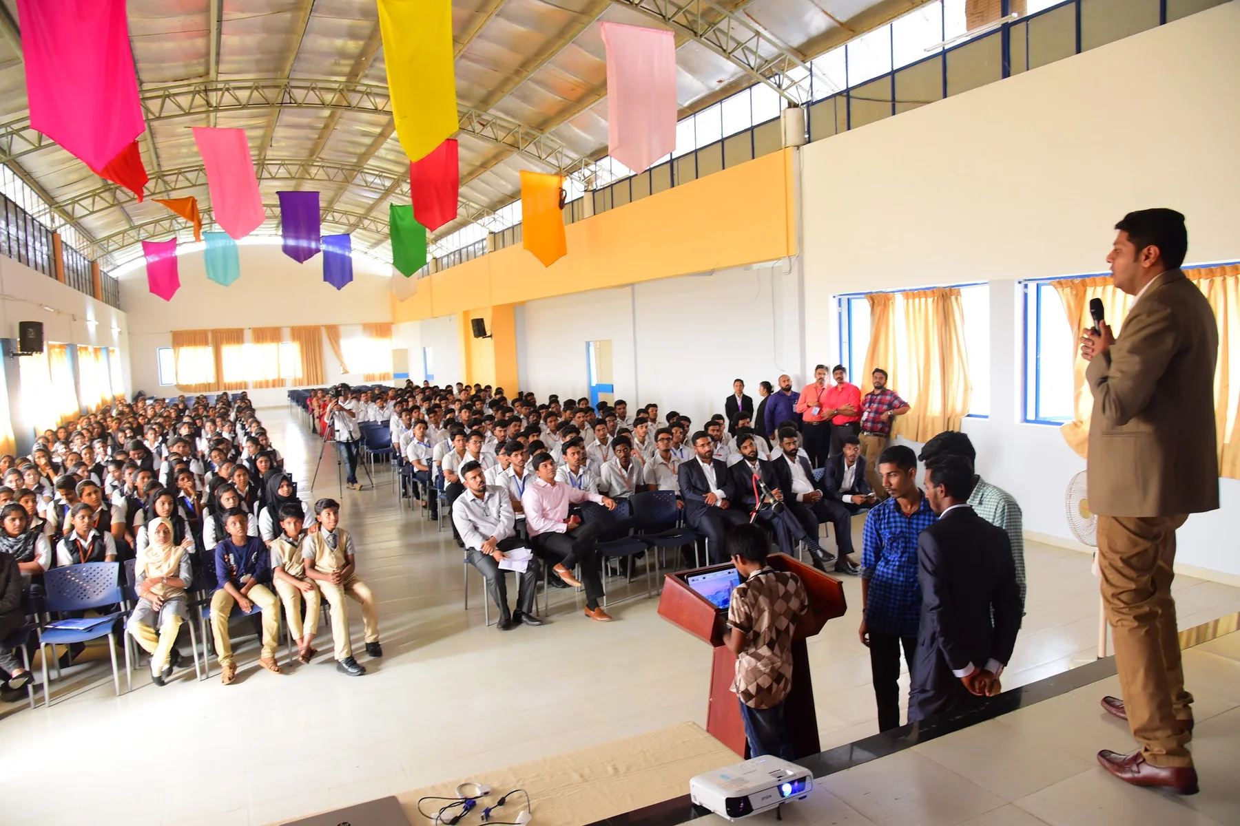 My students presented for the first time, at Rajadhani College of Engineering, photo 20