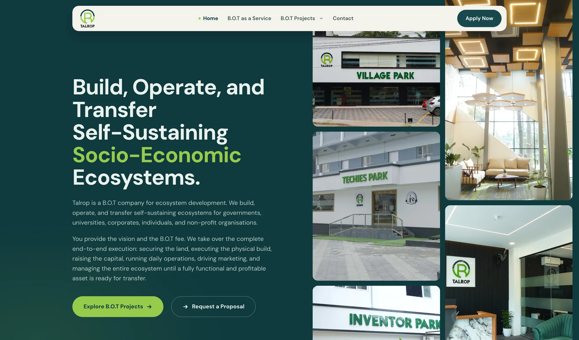 The Talrop website