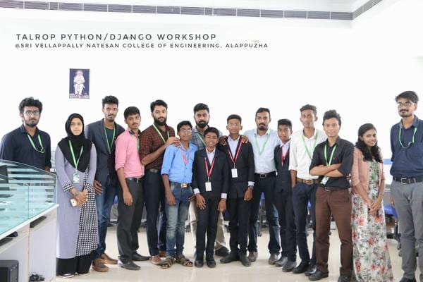 Python/Django Workshop at Sri Vellappalli Natesan College of Engineering, Alappuzha
