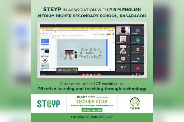 Online ICT Training Webinar at P B M English Medium Higher Secondary School, Kasaragod