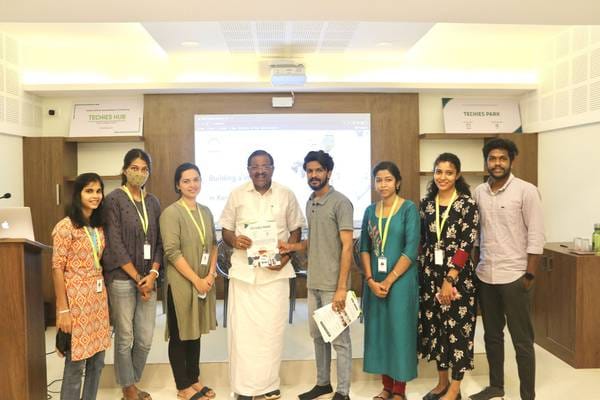 Talrop Presentation to MP Rajmohan Unnithan at Techies Park, Kasaragod