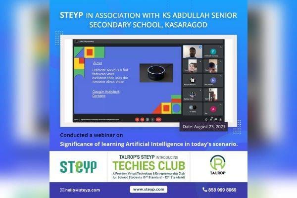 Webinar for Students of KS Abdullah Senior Secondary School, Kasaragod