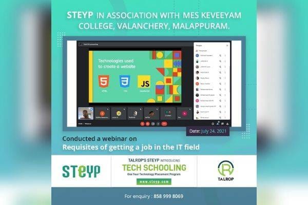 Webinar for Students of MES Keveeyam College, Valanchery, Malappuram