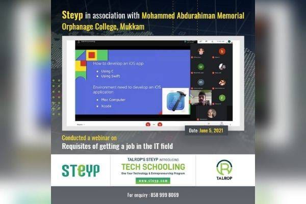 Webinar for Students of Mohammed Abdurahiman Memorial Orphanage College, Mukkam