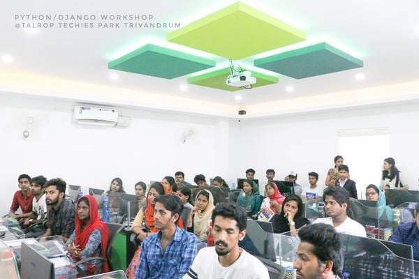Python/Django Workshop Series at Talrop Techies Park, Trivandrum